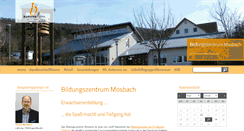 Desktop Screenshot of bildungszentrum-mosbach.de