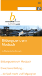 Mobile Screenshot of bildungszentrum-mosbach.de